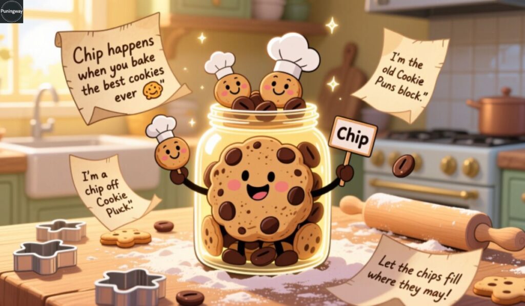 Chocolate Cookie Puns Chip Wordplay