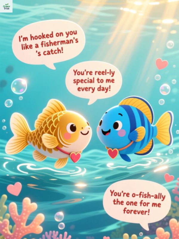 Fish Love Puns – Hooked on You Forever