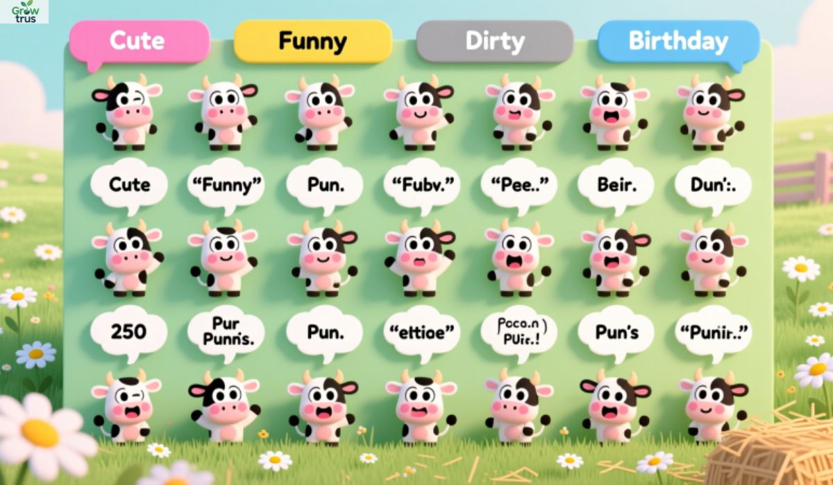 Best Cow Puns - Cute Funny Dirty