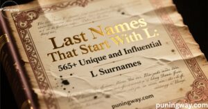 Last Names That Start With L