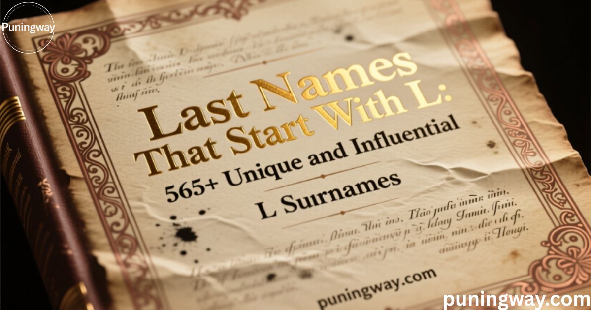 Last Names That Start With L